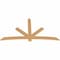 Ekena Millwork Alberta Smooth Timber Gable Bracket, Western Red Cedar, 96"W x 52"H x 1 1/2"D x 5 1/2"F, 13/12 Pitch GBW096X52X0206ALB00SWR - alternate 3